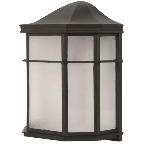9-Watt Black Integrated LED Outdoor Wall Mount Lantern 9-Watt Black Integrated LED Outdoor Wall Mount Lantern
