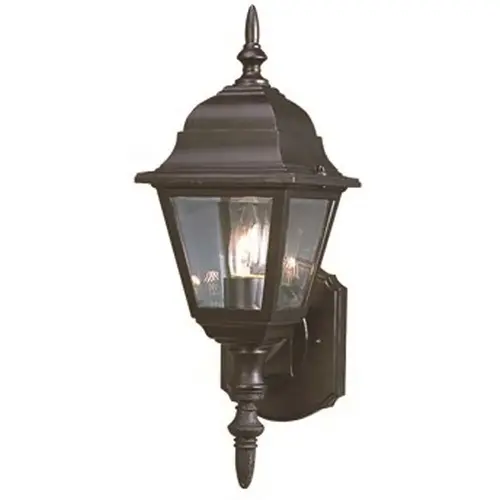 1-Light Black Outdoor Wall Mount Lantern 1-Light Black Outdoor Wall Mount Lantern