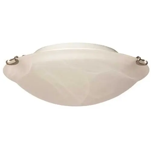 9.75 in. Satin Nickel Integrated LED Flush Mount with Alabaster Glass 9.75 in. Satin Nickel Integrated LED Flush Mount with Alabaster Glass