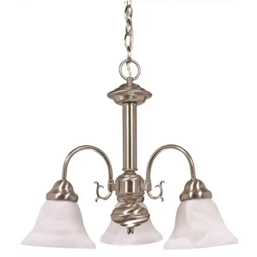 3-Light Brushed Nickel Chandelier Color/Finish Family