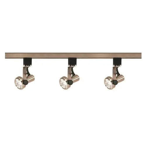 Elektra 4 ft. 3-Light Brushed Nickel Linear Track Lighting Kit Color/Finish Family Elektra 4 ft. 3-Light Brushed Nickel Linear Track Lighting Kit Color/Finish Family