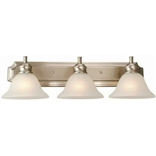 Bristol 3-Light Satin Nickel Vanity Light Color/Finish Family Bristol 3-Light Satin Nickel Vanity Light Color/Finish Family