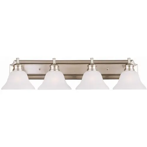 Design House Bristol 4-Light Satin Nickel Vanity Light Color/Finish Family Design House Bristol 4-Light Satin Nickel Vanity Light Color/Finish Family