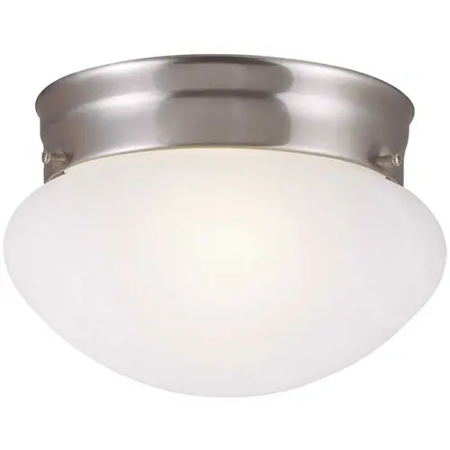 Millbridge 2-Light Satin Nickel Ceiling Semi Flush Mount Light Color/Finish Family