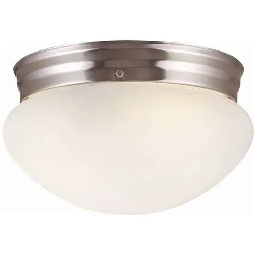 Millbridge 1-Light Satin Nickel Ceiling Semi Flush Mount Light Color/Finish Family