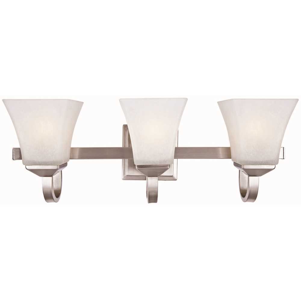 Design House 514760 Torino 3-Light Satin Nickel Vanity Light Color/Finish Family