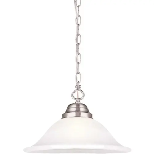 Millbridge 1-Light Satin Nickel Swag Light Fixture Color/Finish Family