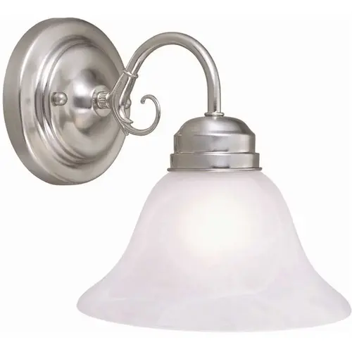 Millbridge 1-Light Satin Nickel Wall Mount Sconce Color/Finish Family
