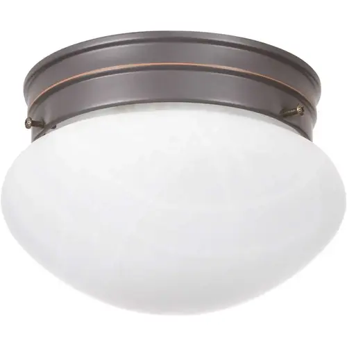 Millbridge 1-Light 7-5/8 in. Oil Rubbed Bronze Ceiling Semi Flush Mount Light Fixture Color/Finish Family
