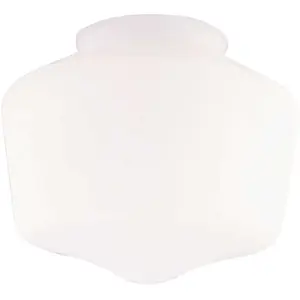 Westinghouse 8159200 5 in. Handblown White Schoolhouse Shade with 3-1/4 in. Fitter and 5-3/4 in. Width