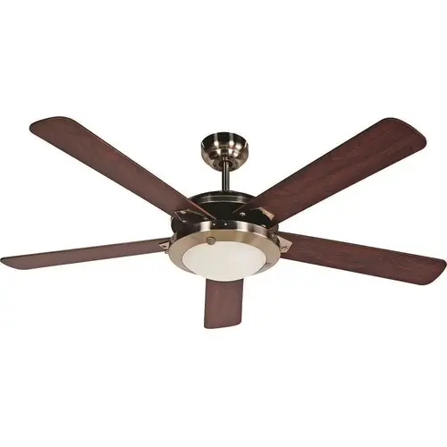 Eastport 52 in. Satin Nickel Ceiling Fan with Light Kit Eastport 52 in. Satin Nickel Ceiling Fan with Light Kit