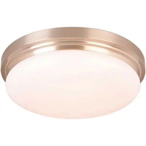 15 in. 225-Watt Equivalent Brushed Nickel Integrated LED Flush Mount with Frosted Glass Shade Color/Finish Family 15 in. 225-Watt Equivalent Brushed Nickel Integrated LED Flush Mount with Frosted Glass Shade Color/Finish Family