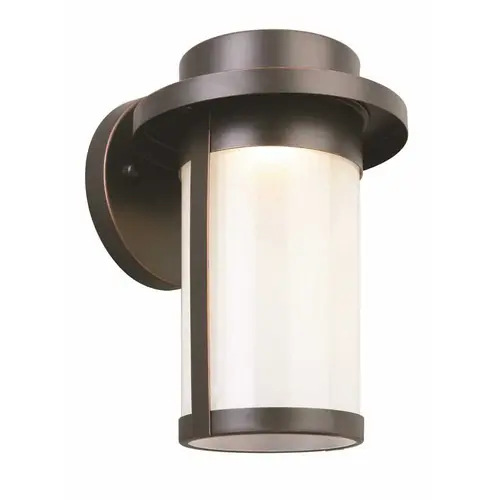 Longmont Oil Rubbed Bronze Integrated LED Outdoor Wall Lantern Sconce