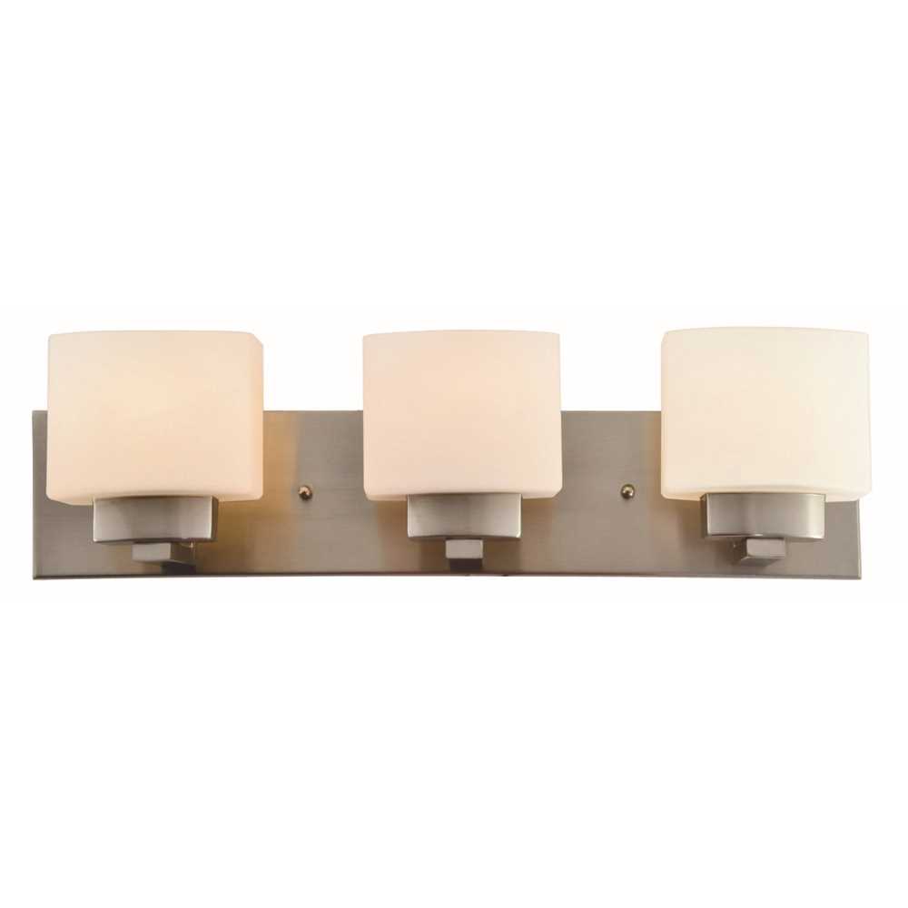 Design House 578005 Dove Creek 3-Light Satin Nickel Bath Light Color/Finish Family