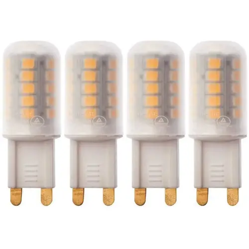 25-Watt Equivalent G9 Non Dimmable LED Light Bulb Warm White - pack of 4