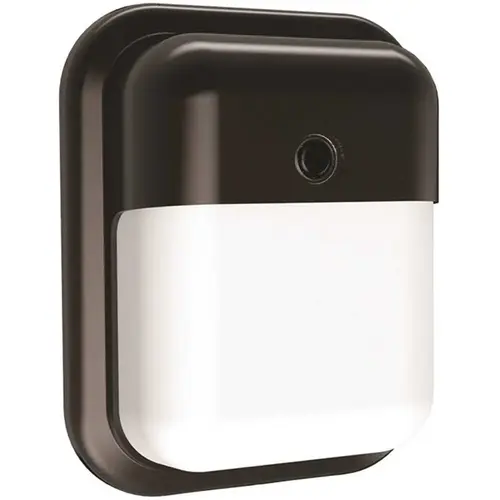 Slim-Profile 75-Watt Equivalent Integrated Outdoor LED Wall Pack, 1000 Lumens, Dusk to Dawn Outdoor Security Light Slim-Profile 75-Watt Equivalent Integrated Outdoor LED Wall Pack, 1000 Lumens, Dusk to Dawn Outdoor Security Light