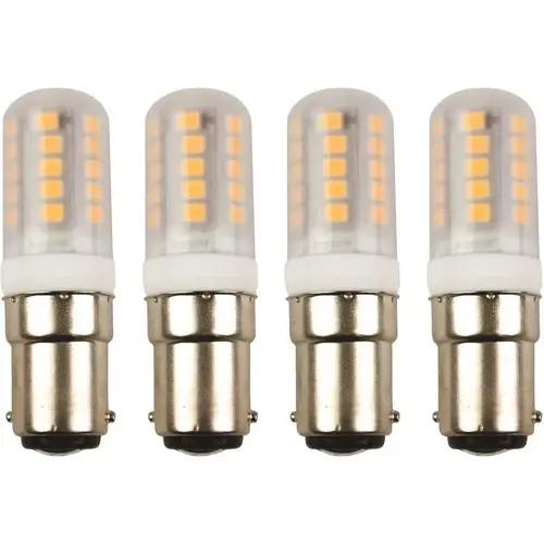 20-Watt Equivalent T5 with BA15D Base, 120-Volt LED Light Bulb Warm White - pack of 4