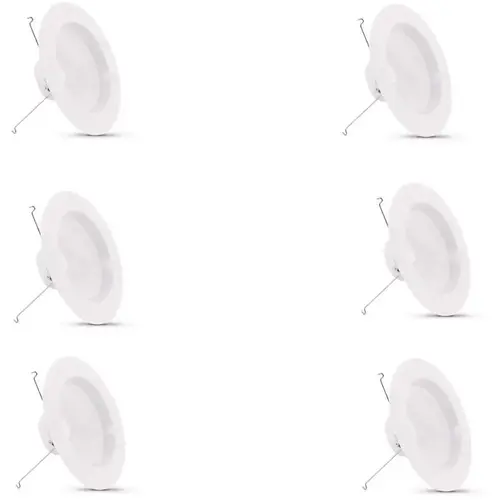 5/6 in. 120W Equiv Soft White 2700K Dimmable CEC Title 24 Integrated LED Retrofit Recessed Light Trim Downlight - pack of 6 5/6 in. 120W Equiv Soft White 2700K Dimmable CEC Title 24 Integrated LED Retrofit Recessed Light Trim Downlight - pack of 6