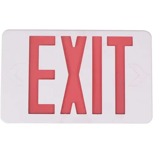 14-Watt Equivalent Integrated LED White Exit Sign with Ni-Cad 4.8-Volt Battery Color/Finish Family