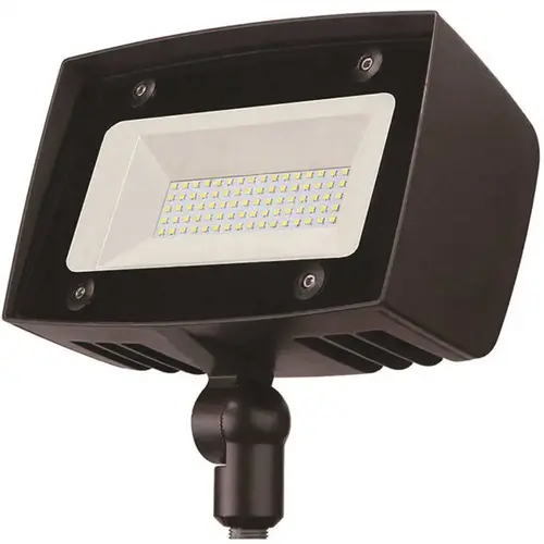 350-Watt Equivalent Integrated Outdoor LED Flood Light, 5000 Lumens, Dusk to Dawn Security Light
