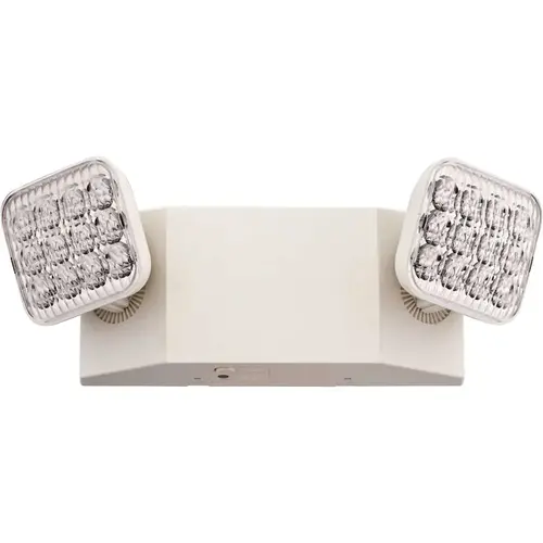 Contractor Select EU2C 120/277-Volt Integrated LED White Emergency Light Fixture with Battery Color/Finish Family