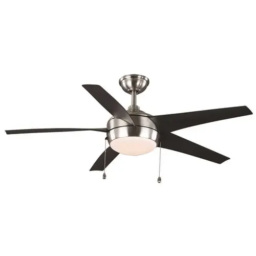 Windward 52 in. Indoor Brushed Nickel Ceiling Fan with Light Windward 52 in. Indoor Brushed Nickel Ceiling Fan with Light