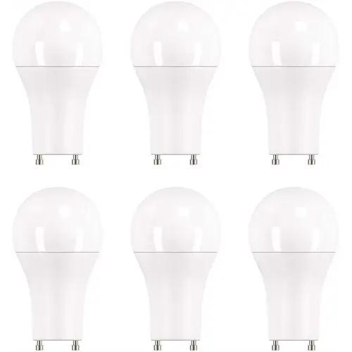 100-Watt Equivalent A19 Dimmable GU24 Base Soft White LED Light Bulb - pack of 6