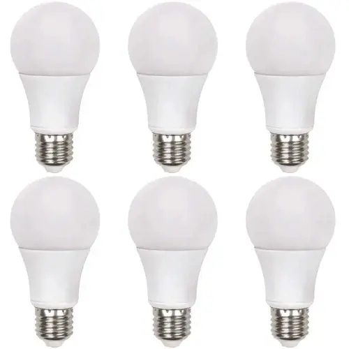 40-Watt Equivalent A19 Dimmable E26 Medium Base Daylight LED Light Bulb - pack of 6