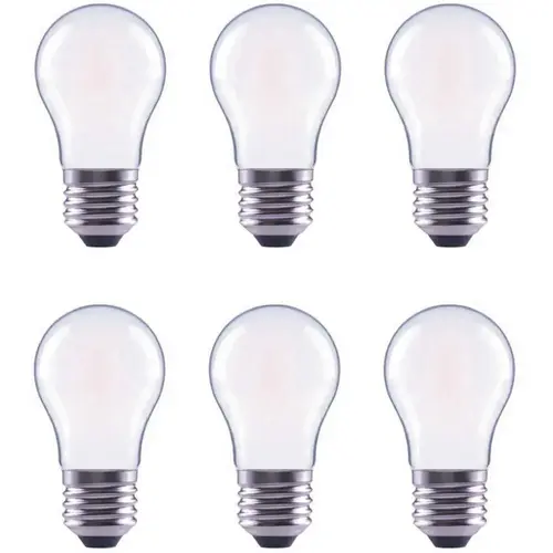 60-Watt Equivalent A15 Dimmable Frosted Glass Filament Vintage E26 Medium Base Soft White LED Light Bulb - pack of 6 60-Watt Equivalent A15 Dimmable Frosted Glass Filament Vintage E26 Medium Base Soft White LED Light Bulb - pack of 6