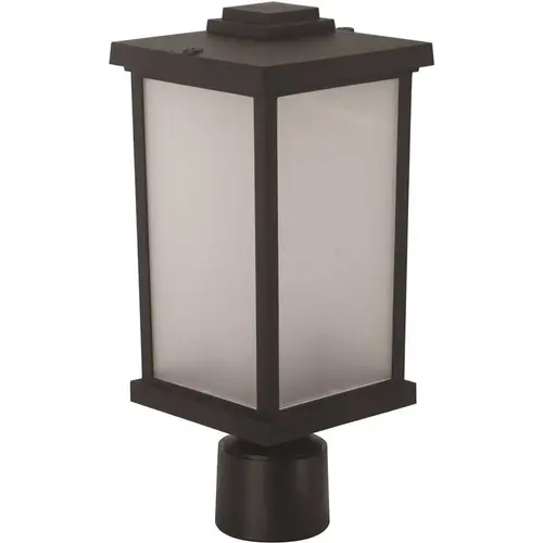 Black Craftsman Style Outdoor Post Mount Fixture