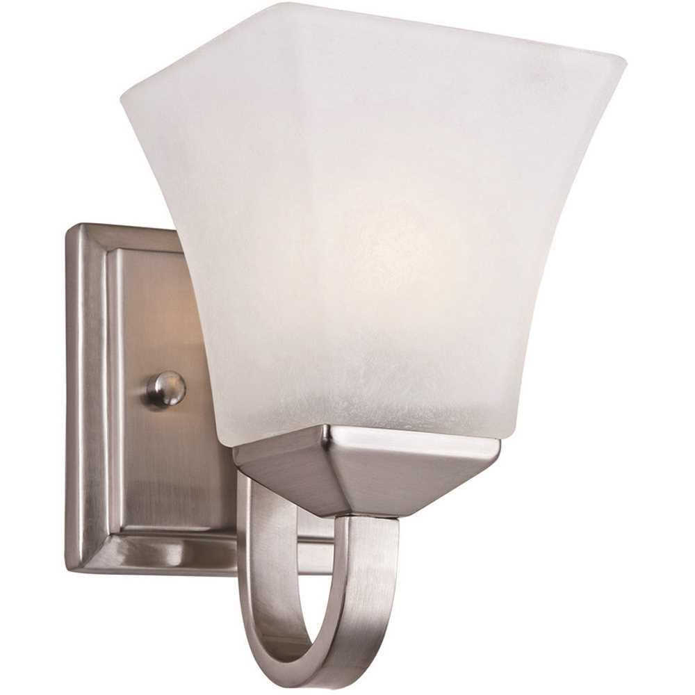 Design House 587733 Torino 1-Light Satin Nickel Wall Mount Sconce Color/Finish Family
