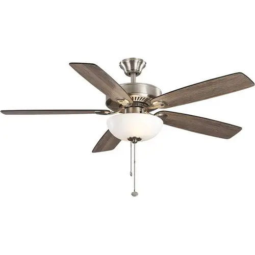 52 in. ENERGY STAR LED Brushed Nickel Ceiling Fan with Light Kit