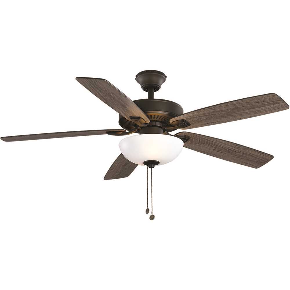Hampton Bay 37531 52 in. ENERGY STAR LED Bronze Ceiling Fan with Light Kit