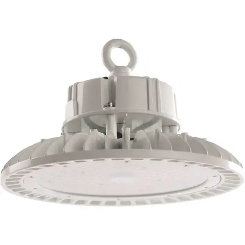 1 ft. 250-Watt Equivalent 100-Watt Integrated LED Dimmable White Round High Bay Light 4000K Color/Finish Family