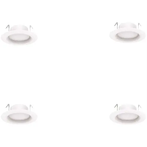 ECS 4 in. 2700K Integrated LED Recessed Trim White