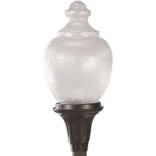 Black Outdoor Type 3 LED Post Top Acorn