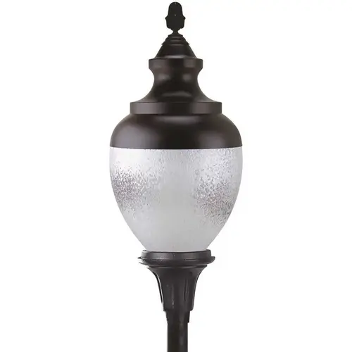 Black Outdoor Dark Sky LED Post Top Acorn with Aluminum Top Black Outdoor Dark Sky LED Post Top Acorn with Aluminum Top