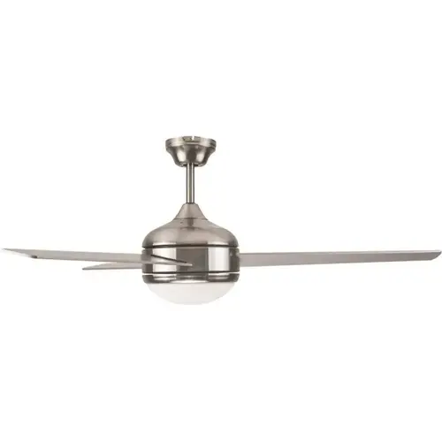 Treviento 52 in. Indoor Satin Nickel LED Ceiling Fan with Light with Wall Control Silver Treviento 52 in. Indoor Satin Nickel LED Ceiling Fan with Light with Wall Control Silver