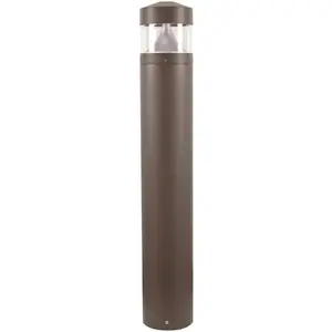 SOLUS SPC200BC-L10C-Z Line-Voltage Bronze LED Landscape Bollard Light Exterior with Surface Mounted Aluminum Construction