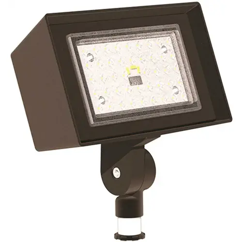 Ratio 25 Watt Small Dark Bronze Outdoor Integrated LED Flood Light, 4000K Ratio 25 Watt Small Dark Bronze Outdoor Integrated LED Flood Light, 4000K