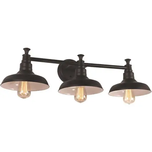 Kimball 3-Light Matte Black Vanity Light Color/Finish Family
