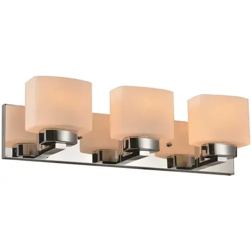 Dove Creek 24 in. 3-Light Polished Chrome Vanity Light Color/Finish Family Dove Creek 24 in. 3-Light Polished Chrome Vanity Light Color/Finish Family