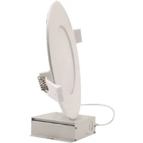 4 in. Selectable CCT Ultra-Slim Canless Integrated LED Recessed Light Trim for Shallow Ceiling Round Wet Location White 4 in. Selectable CCT Ultra-Slim Canless Integrated LED Recessed Light Trim for Shallow Ceiling Round Wet Location White