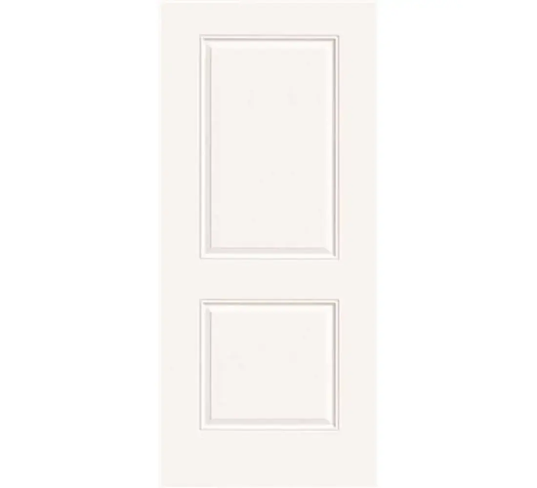 メラニー Masonite 61640 18 in. x 80 in. Smooth 2-Panel Square Primed White