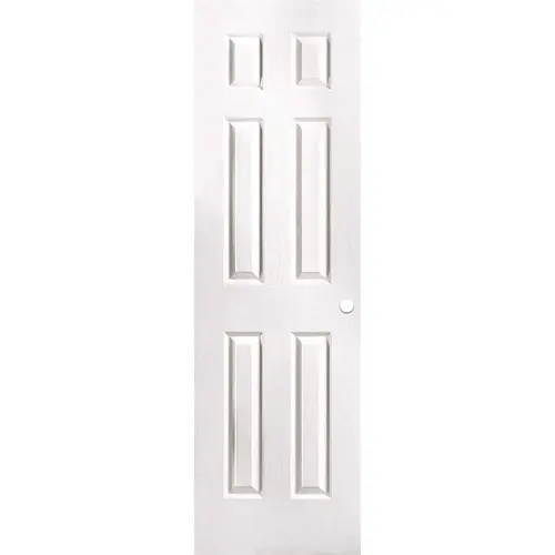 24 in. x 80 in. Primed Textured 6-Panel Hollow Core Composite Interior Door Slab with Bore 24 in. x 80 in. Primed Textured 6-Panel Hollow Core Composite Interior Door Slab with Bore