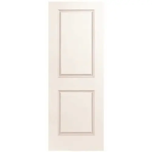 34 in. x 80 in. Smooth 2-Panel Square Primed White Hollow Core Composite Interior Door Slab Unfinished