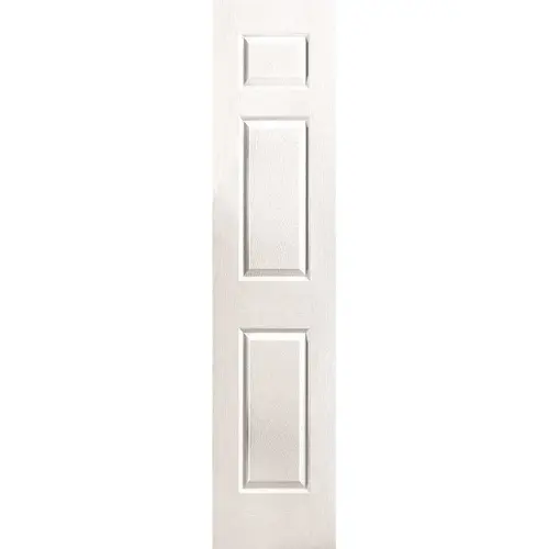 18 in. x 80 in. Textured 3-Panel Primed White Hollow Core Composite Interior Door Slab Unfinished