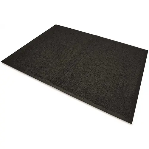 36 in. Width x 60 in. Length Polypropylene/Vinyl Platinum Series Indoor Wiper Mat Gray