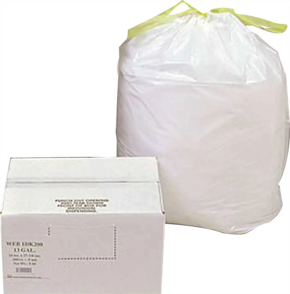 National Brand Alternative Fits 1.2 mil 33 Gal. 33.5 in. x 38 in. Black Drawstring Can Liner - pack of 150 1DTL150 National Brand Alternative Fits 1.2 mil 33 Gal. 33.5 in. x 38 in. Black Drawstring Can Liner - pack of 150 1DTL150