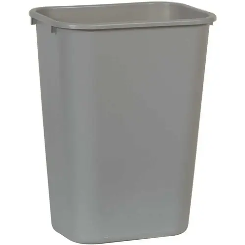 Deskside Wastebaskets, 41 1/4 qt, Plastic, Gray Deskside Wastebaskets, 41 1/4 qt, Plastic, Gray